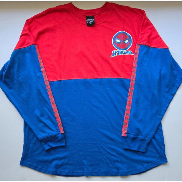 Universal Studios Amazing Spiderman Spirit Jersey 2XL Marvel Long Sleeve Shirt - Picture 1 of 5